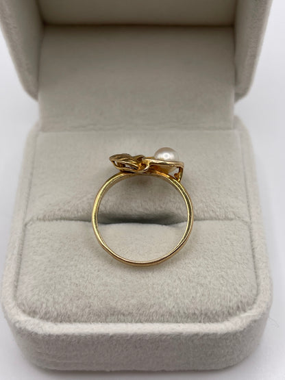 9ct gold pearl ring