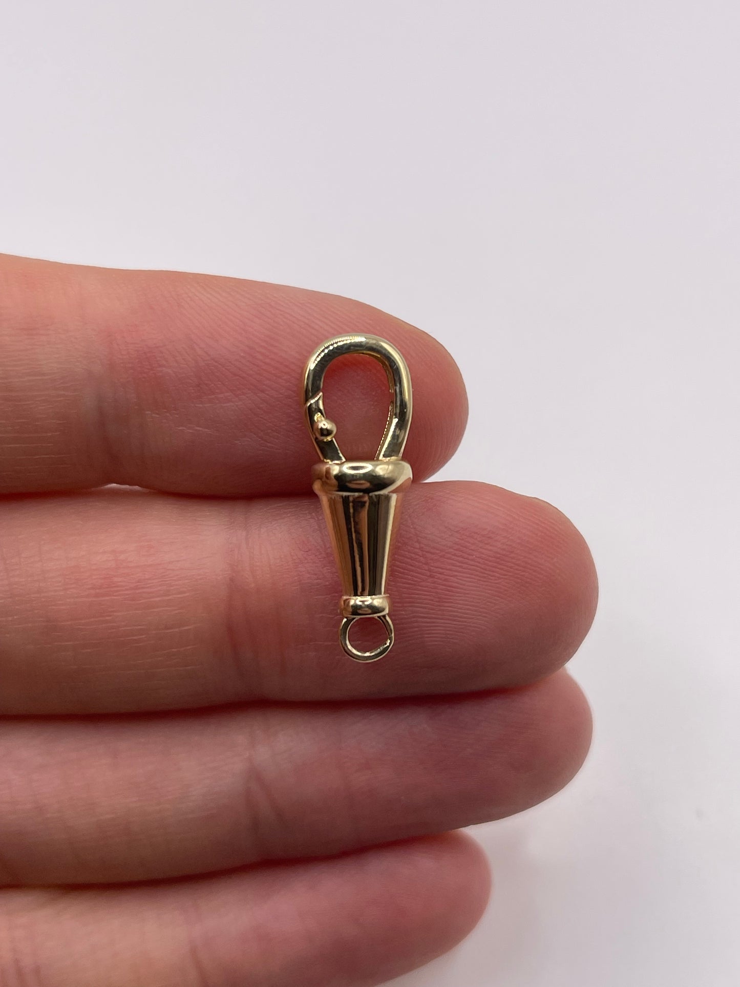 9ct gold 24mm dog clip