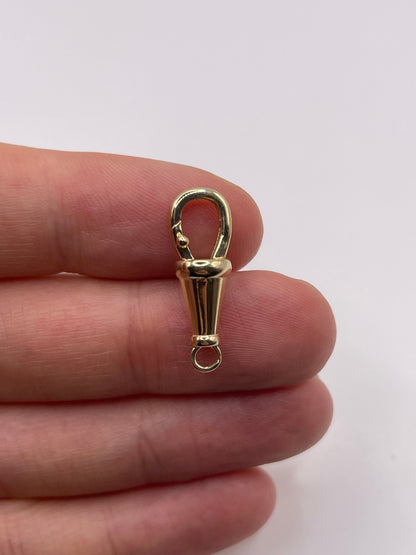 9ct gold 24mm dog clip