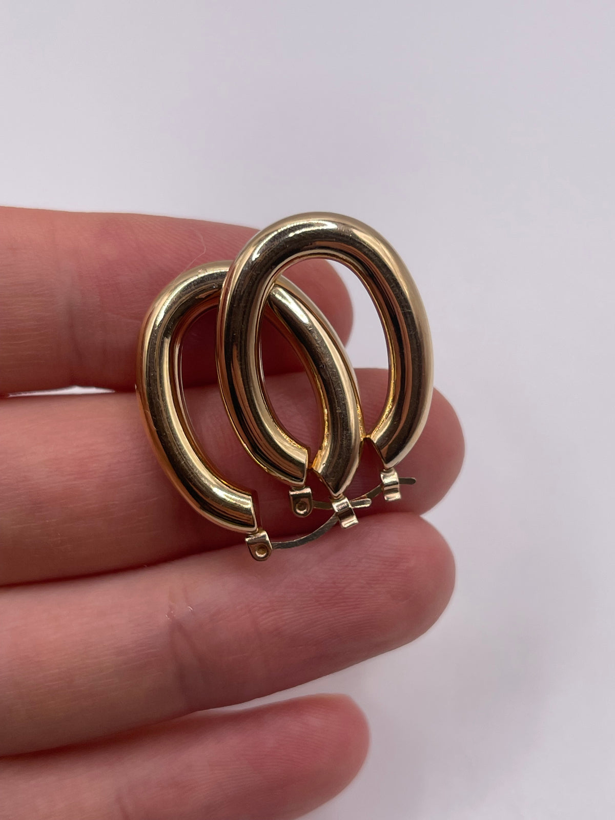 9ct gold Creole earrings