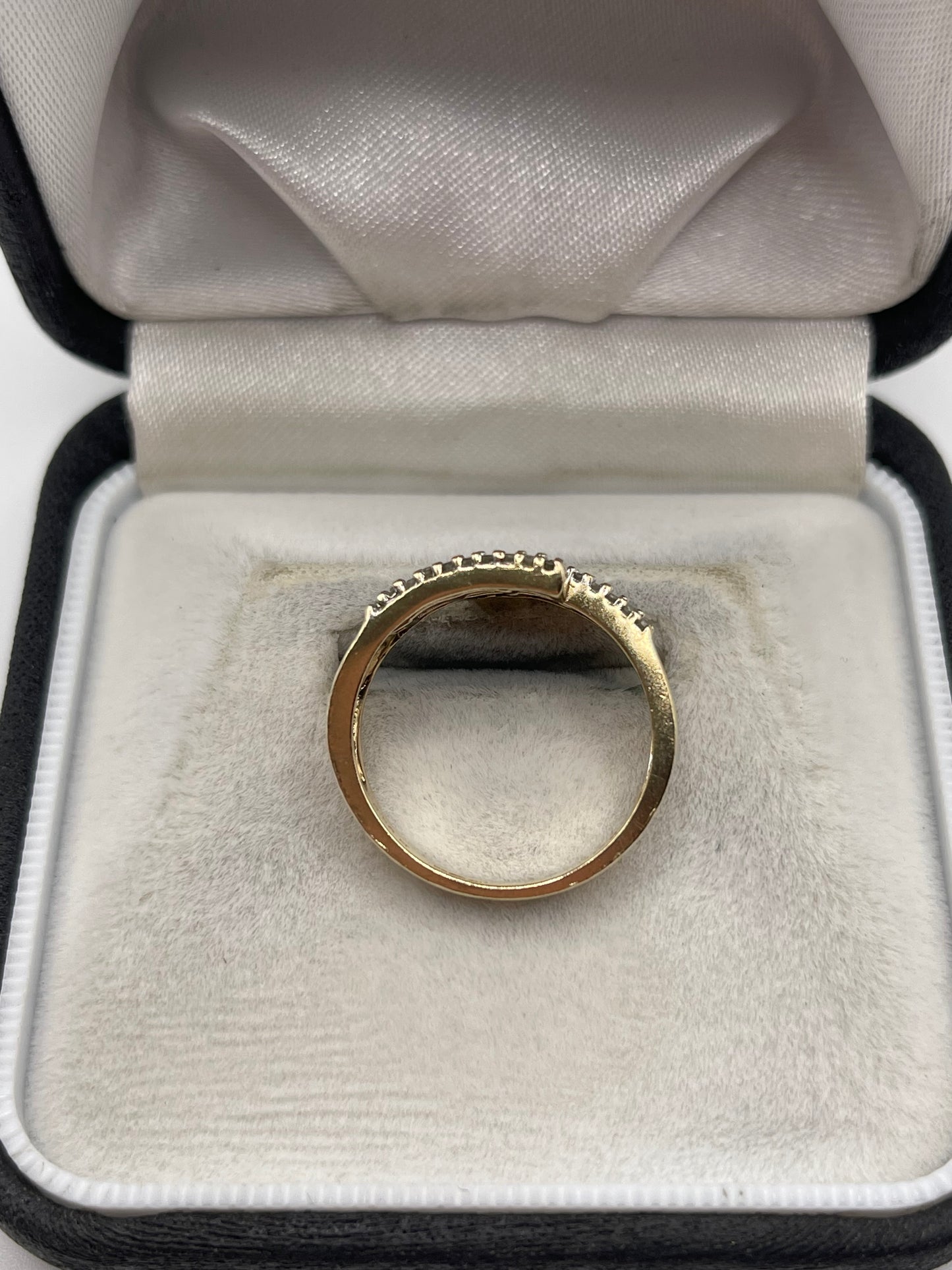 9ct gold 50 point diamond cluster ring