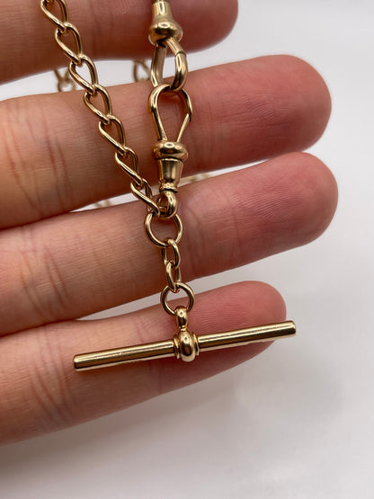 Antique 15ct rose gold chain 655