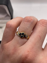 Load image into Gallery viewer, 9ct gold sapphire and diamond ring
