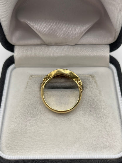 18ct gold sapphire and diamond ring