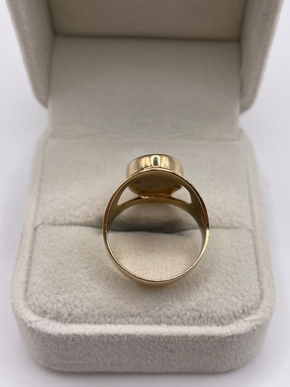 9ct gold blue John ring