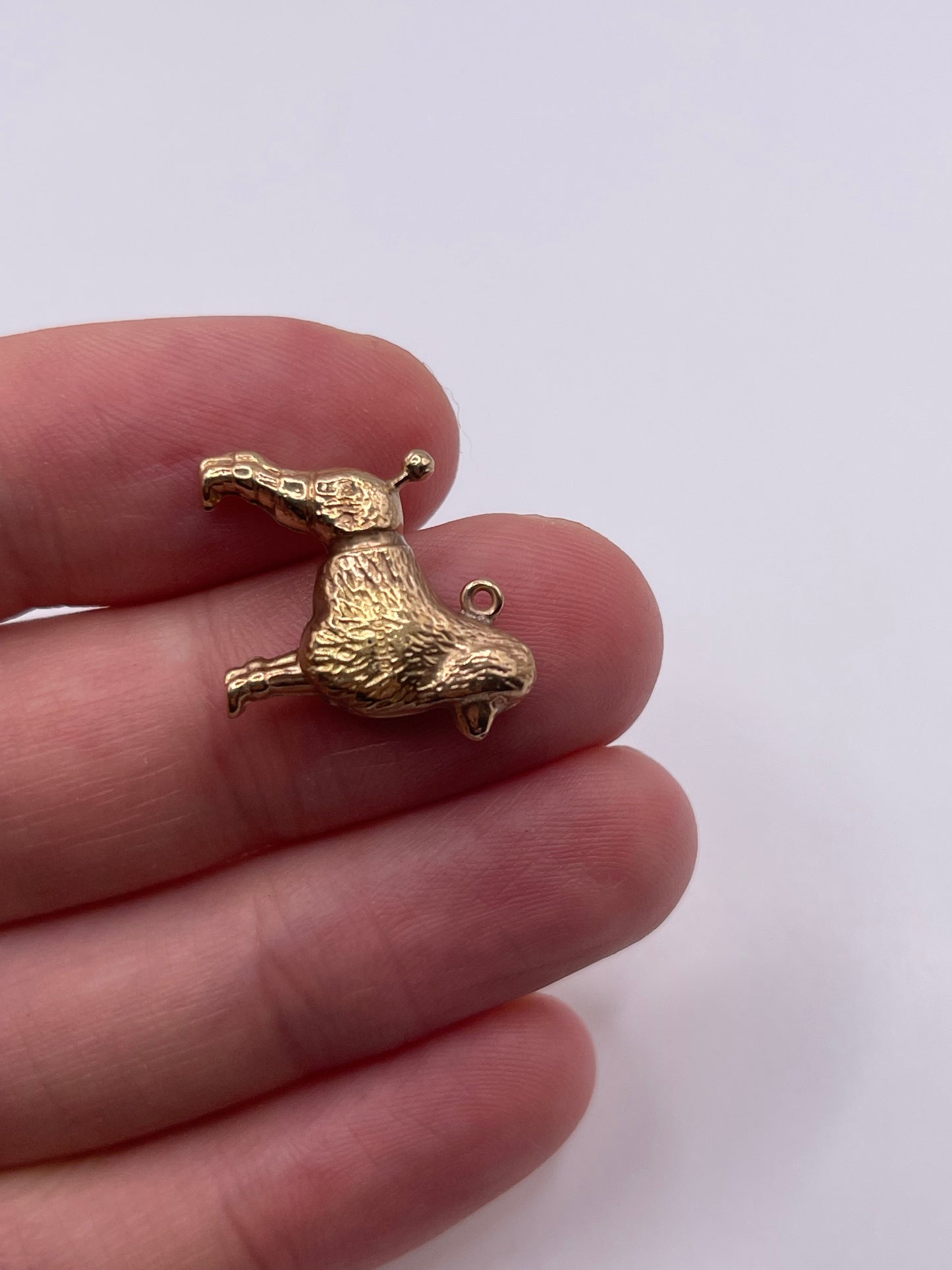 9ct gold dog charm