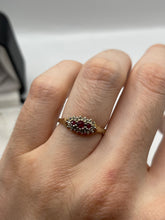 Load image into Gallery viewer, 9ct gold ruby and diamond ring
