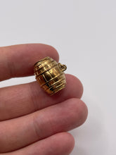 Load image into Gallery viewer, 9ct gold barrel charm
