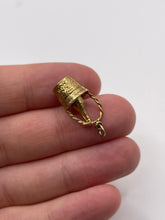 Load image into Gallery viewer, 9ct gold champagne bucket charm
