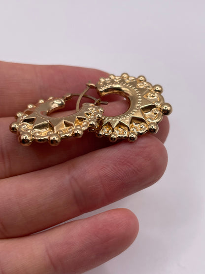 9ct gold Creole earrings