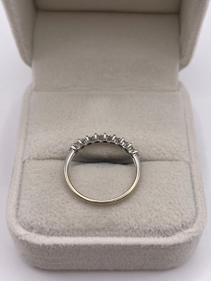 9ct white gold diamond ring