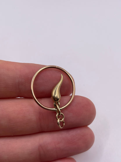 9ct gold horn of plenty charm