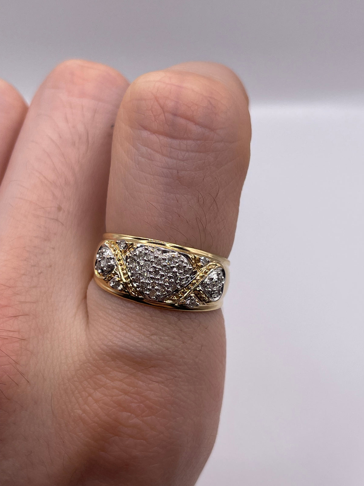18ct gold diamond cluster ring
