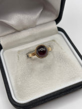 Load image into Gallery viewer, 9ct gold cabochon garnet ring
