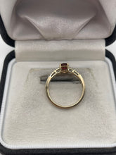 Load image into Gallery viewer, 9ct gold tourmaline and zircon ring
