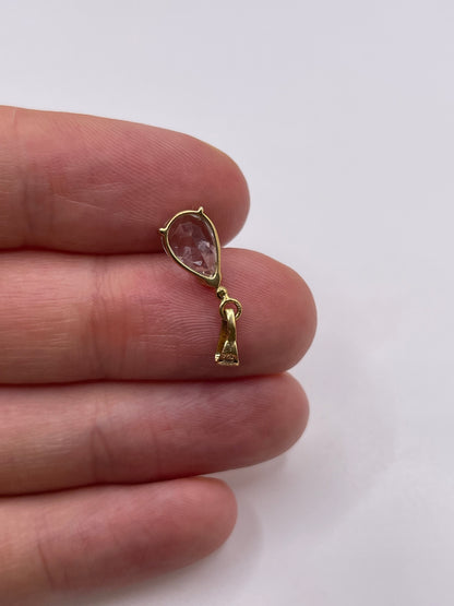9ct gold aquamarine pendant