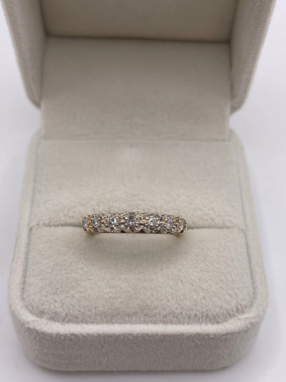 9ct gold diamond ring