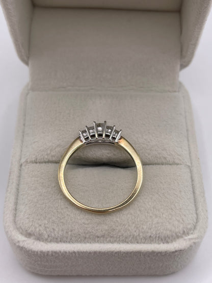 9ct gold diamond ring