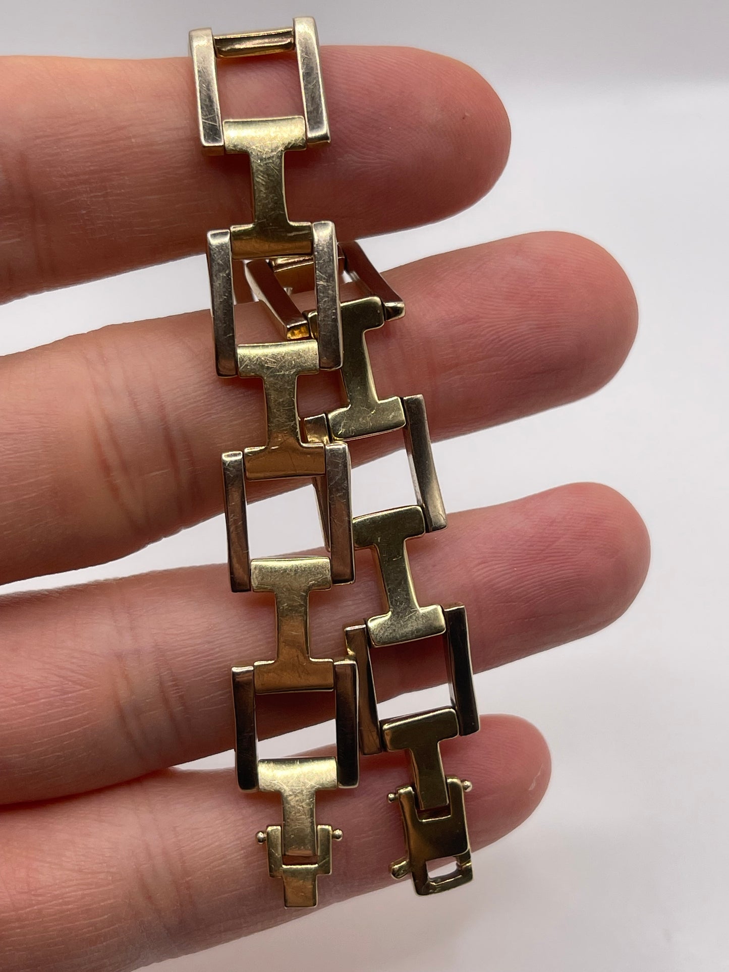 9ct two tone gold bracelet