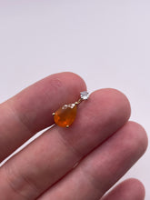 Load image into Gallery viewer, 9ct gold fire opal pendant
