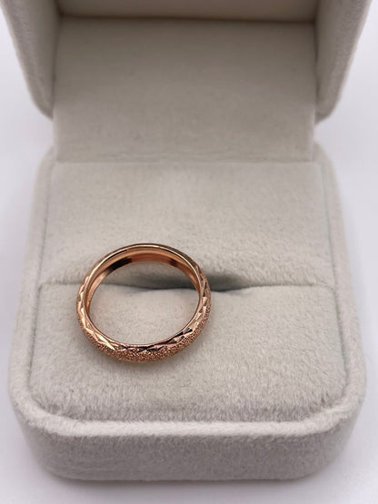 9ct rose gold band