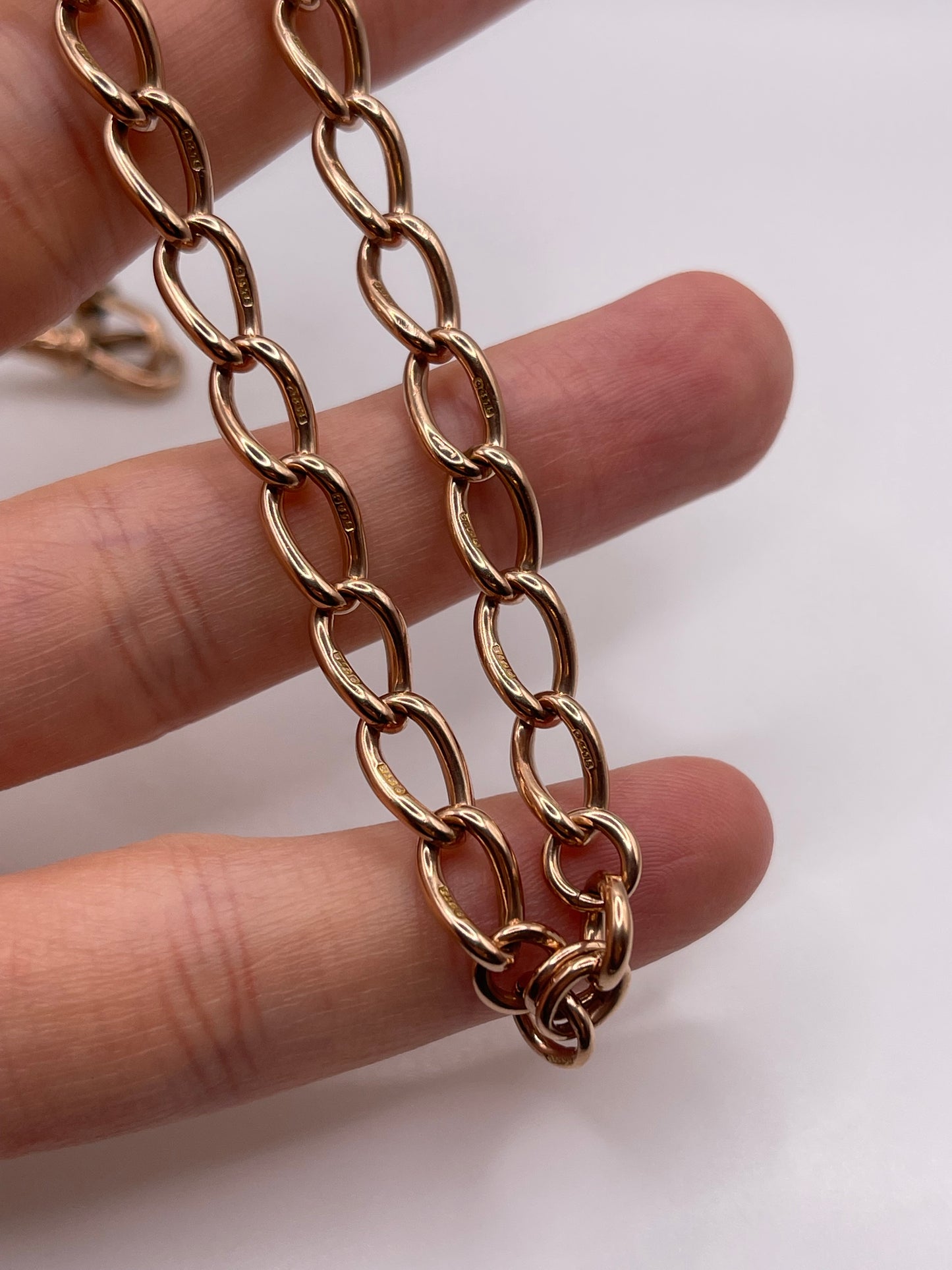 9ct rose gold chain 496
