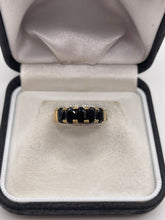 Load image into Gallery viewer, 9ct gold sapphire and diamond ring
