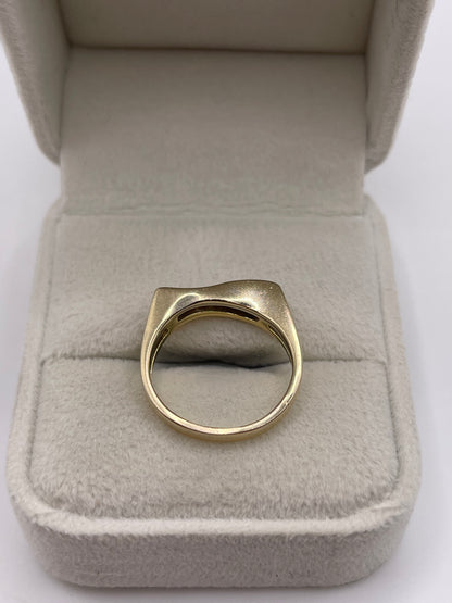 18ct two tone gold diamond ring