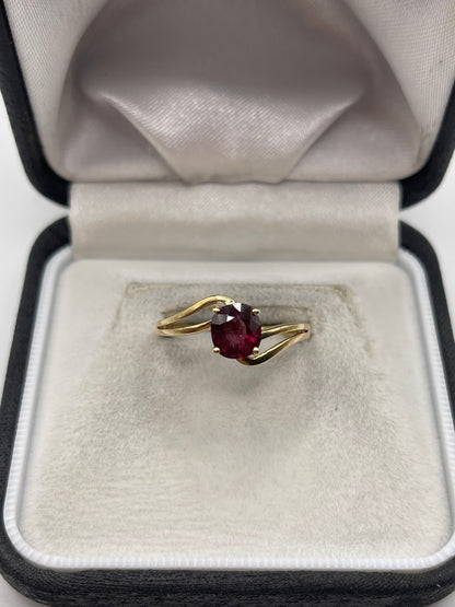 9ct gold tourmaline ring