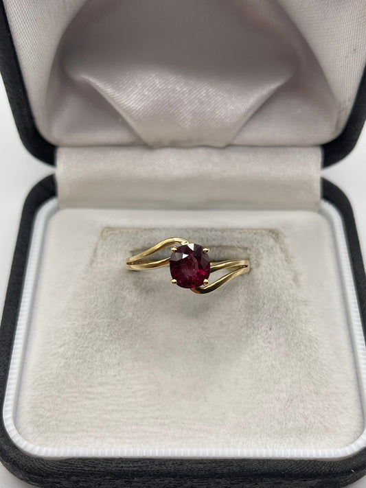 9ct gold tourmaline ring