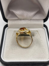 Load image into Gallery viewer, 9ct gold citrine and pearl ring
