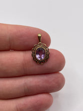 Load image into Gallery viewer, 9ct gold amethyst pendant
