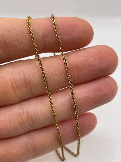 Antique 15ct gold chain 476