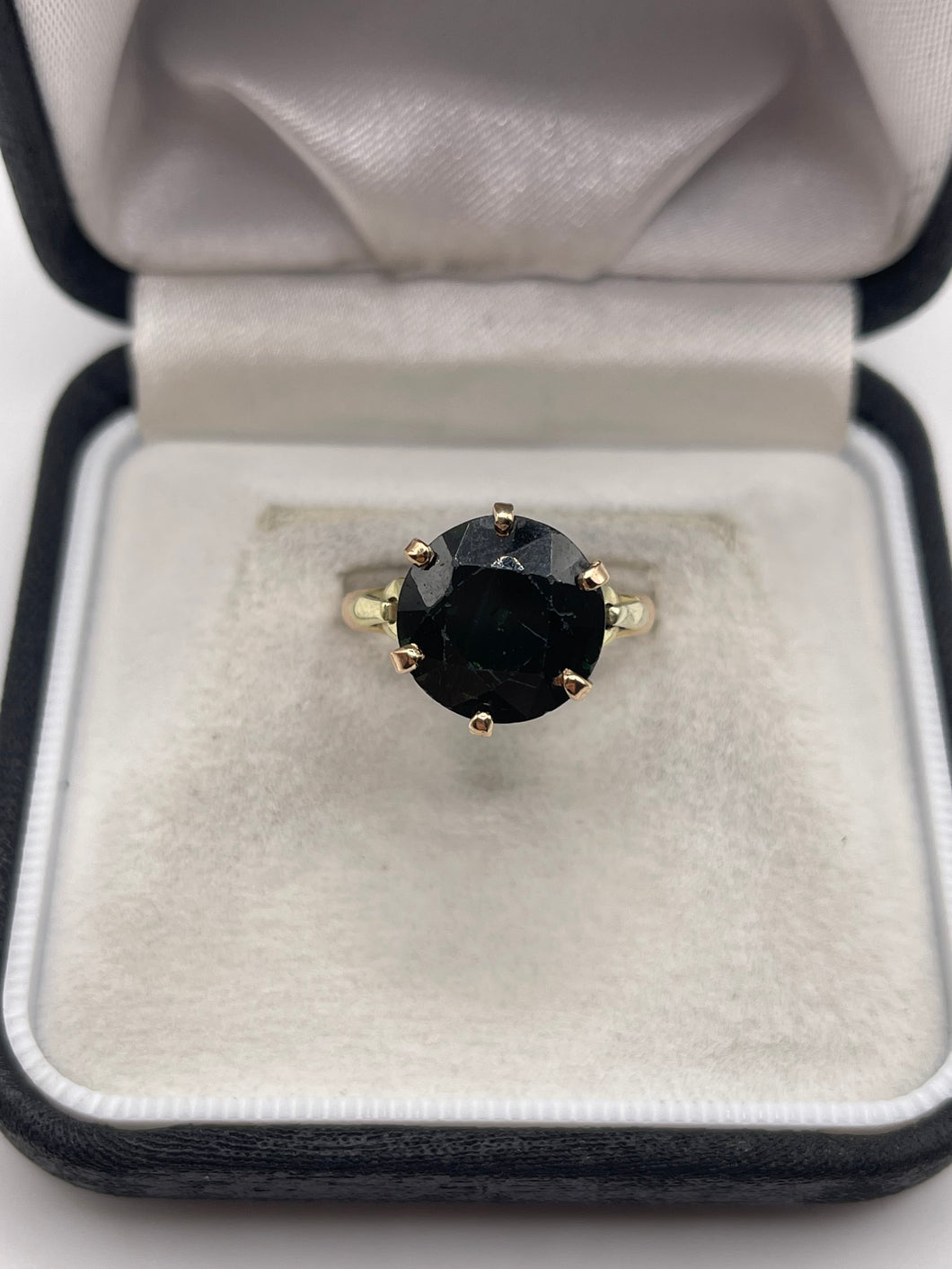 14ct rose and yellow gold sapphire ring