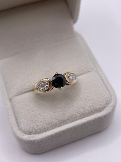 9ct gold diamond ring