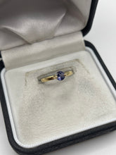 Load image into Gallery viewer, 9ct gold iolite ring
