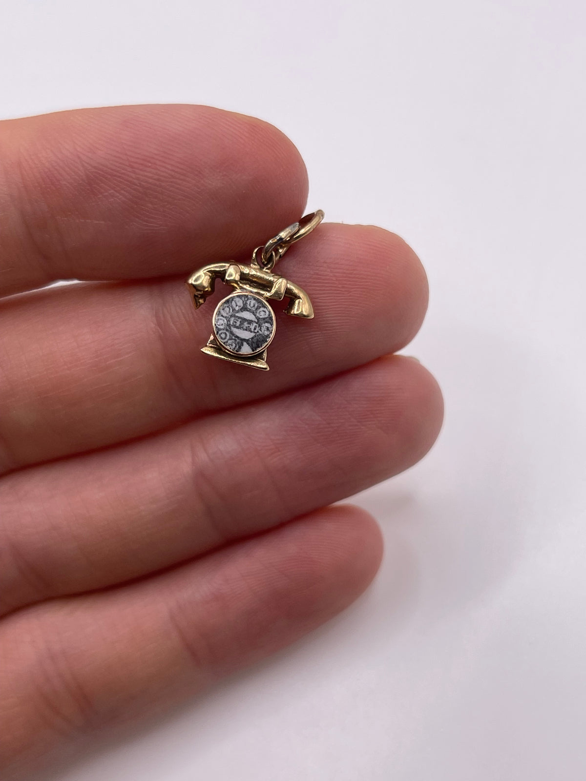 9ct gold telephone charm