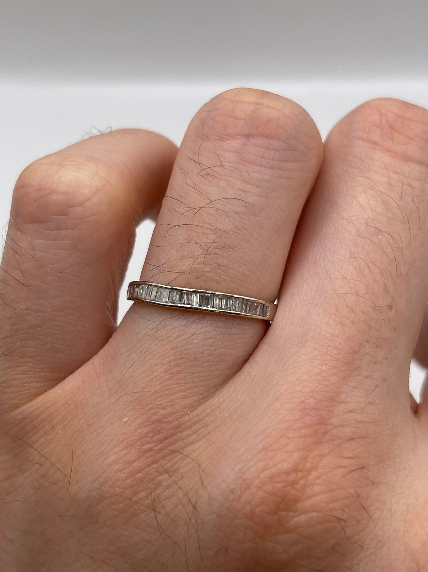 9ct white gold diamond ring