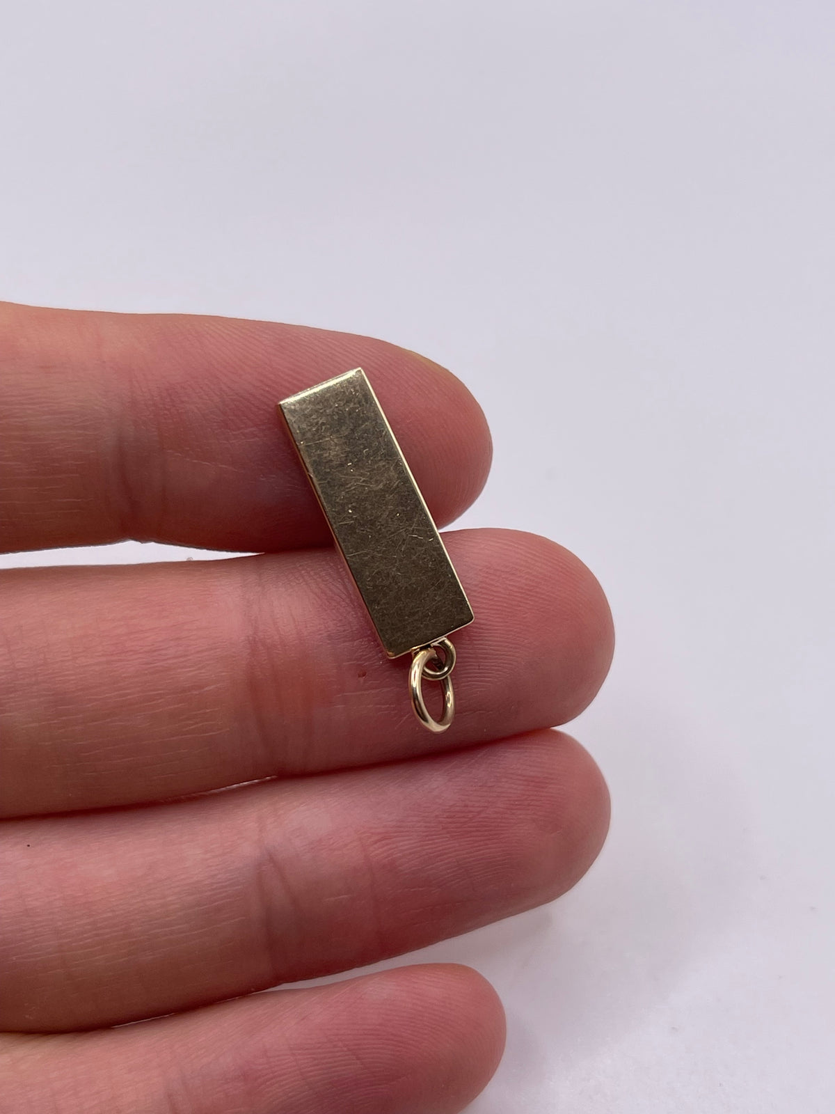 9ct gold ingot pendant