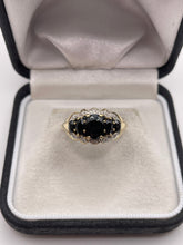 Load image into Gallery viewer, 9ct gold sapphire and diamond ring
