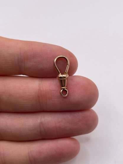 9ct rose gold dog clip 2