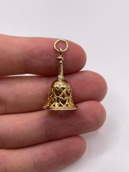 9ct gold bell charm