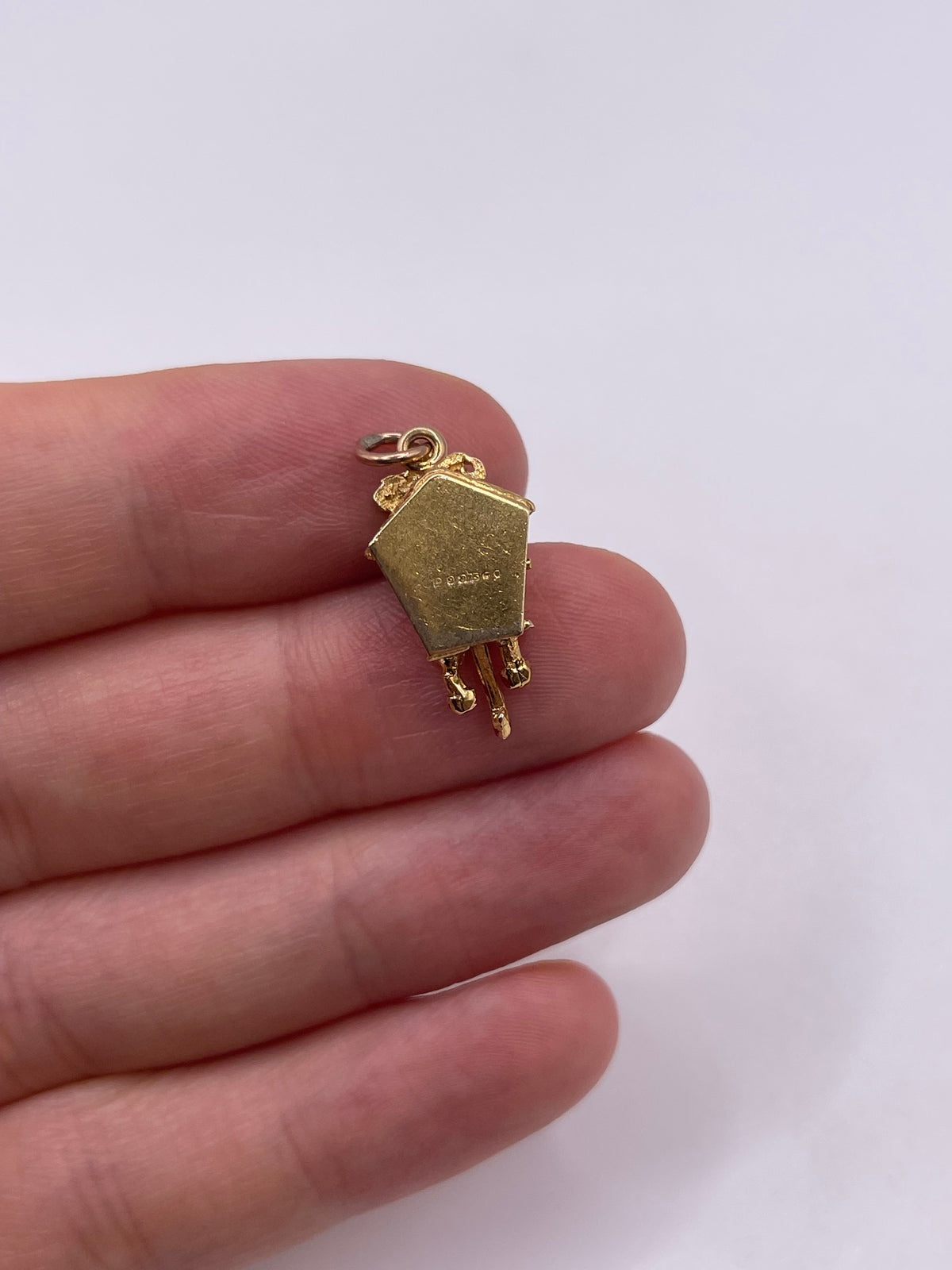 9ct gold cuckoo clock charm