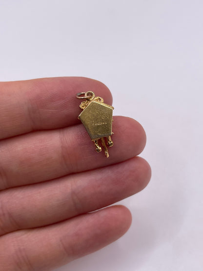 9ct gold cuckoo clock charm