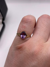 Load image into Gallery viewer, 9ct gold amethyst ring
