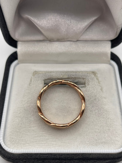 Welsh 9ct rose gold band