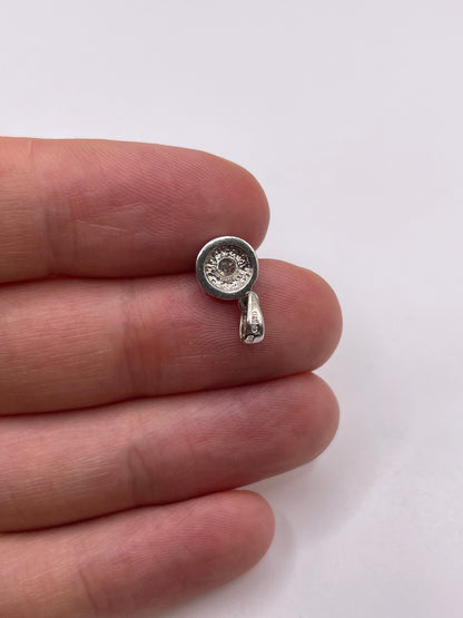 9ct white gold diamond pendant