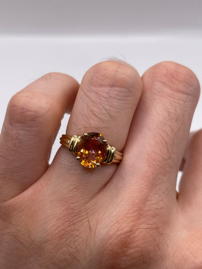 9ct gold topaz ring