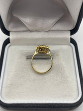 Load image into Gallery viewer, 18ct gold aquamarine and diamond ring

