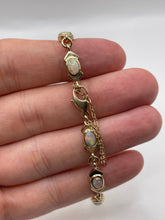 Load image into Gallery viewer, 9ct gold opal bracelet
